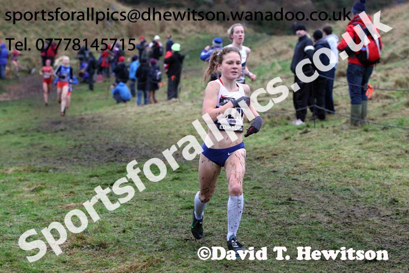 Junior womens Great Edinburgh Cross Country. Photo: David T. Hewitson/Sports for All Pics